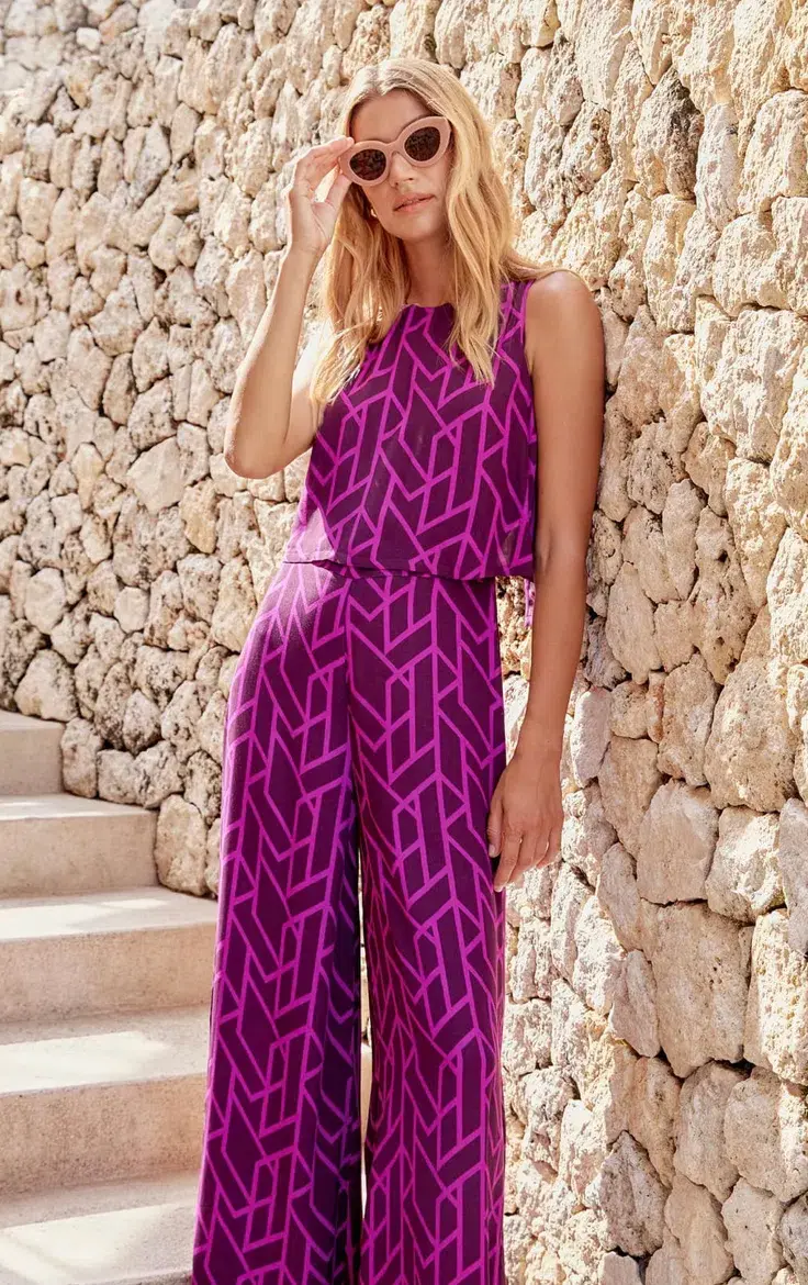 Mister Zimi Charlie Jumpsuit Pink Purple Morado Size 10 - Image 1