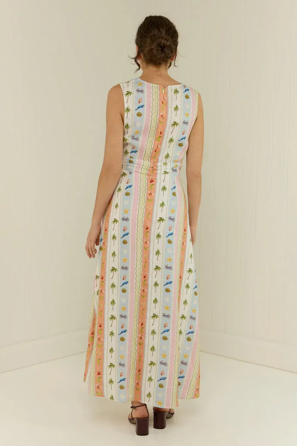 Palm Noosa Ivy Midi Dress Print Size  10 - Image 2