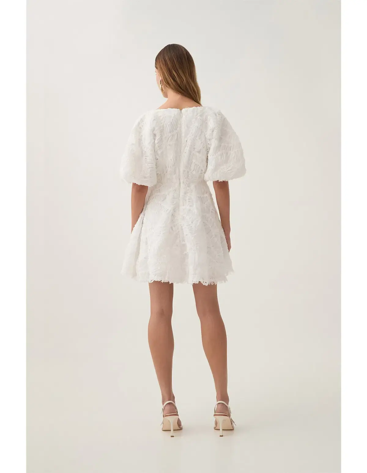 Aje Florential  Swing Mini Dress White Size  8 - Image 3