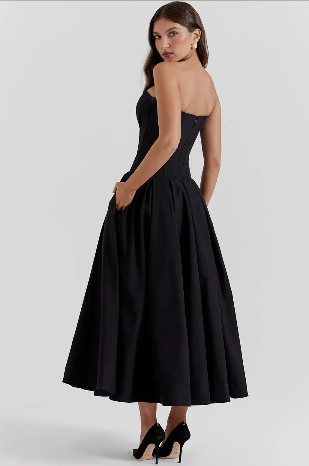 House of CB Lady Dress in Black Size L / AU 12 - Image 3