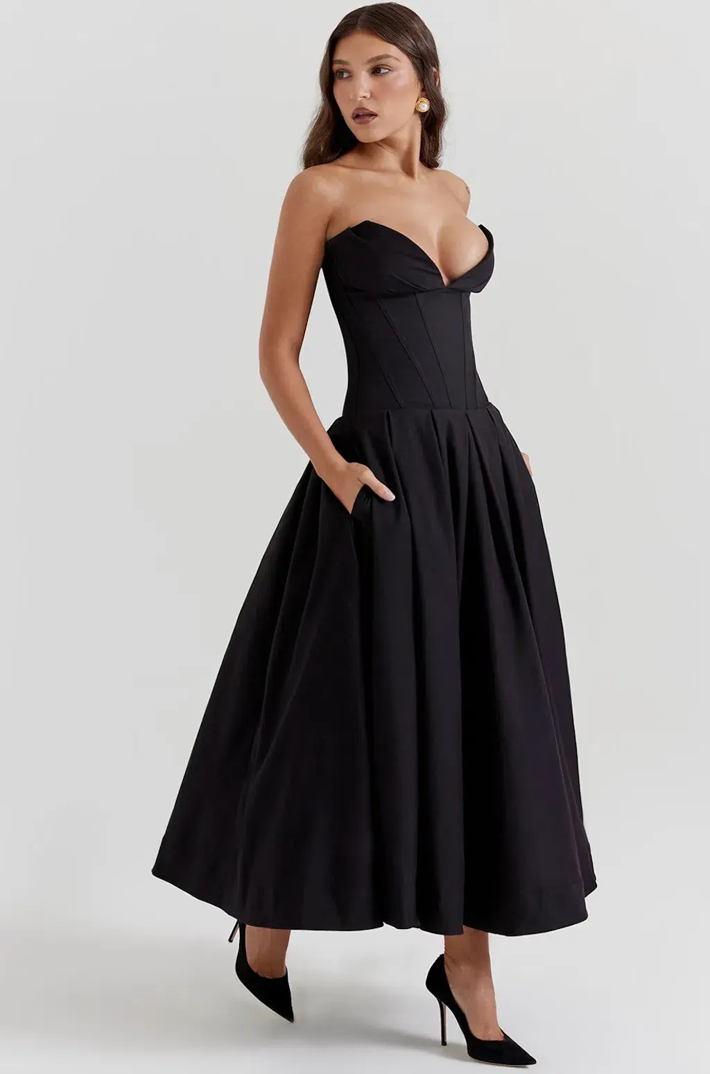 House of CB Lady Dress in Black Size L / AU 12 - Image 2