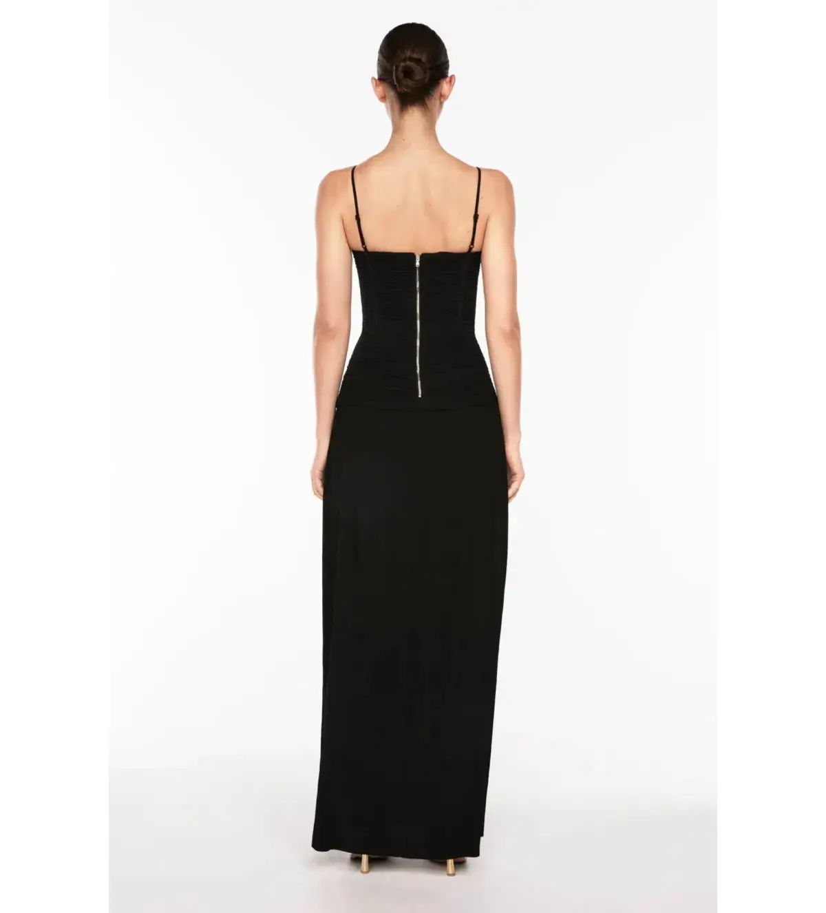 Manning Cartell Double Time Pleat Maxi Dress Black Size 10 - Image 4