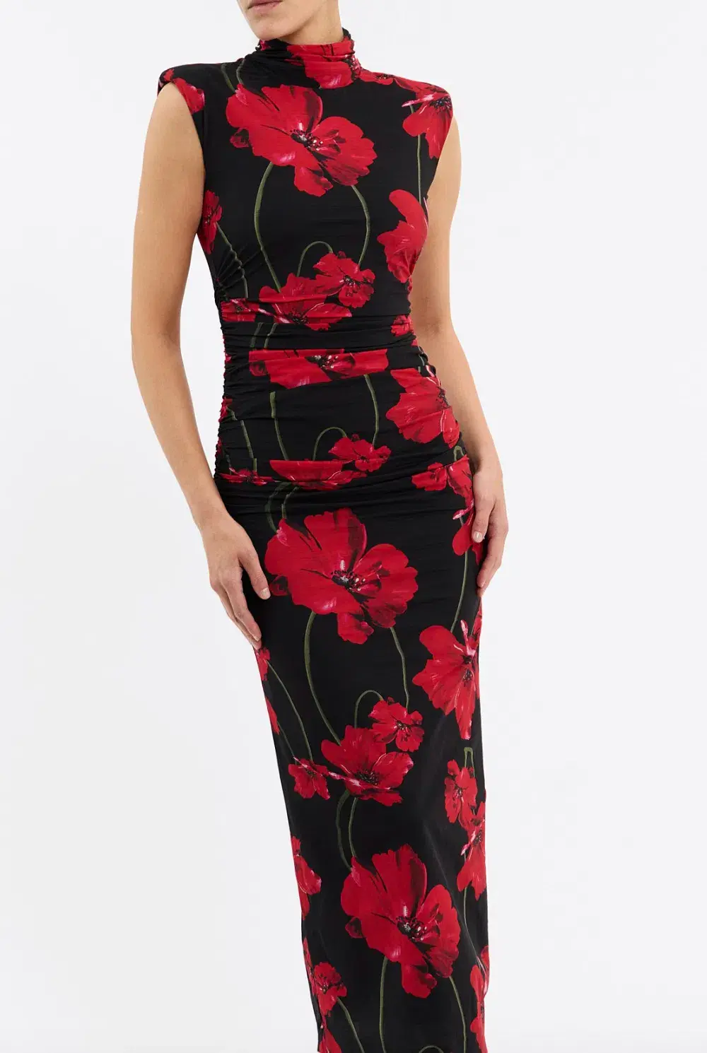 Rebecca Vallance Poppy Fields Midi Dress Size 8 - Image 4