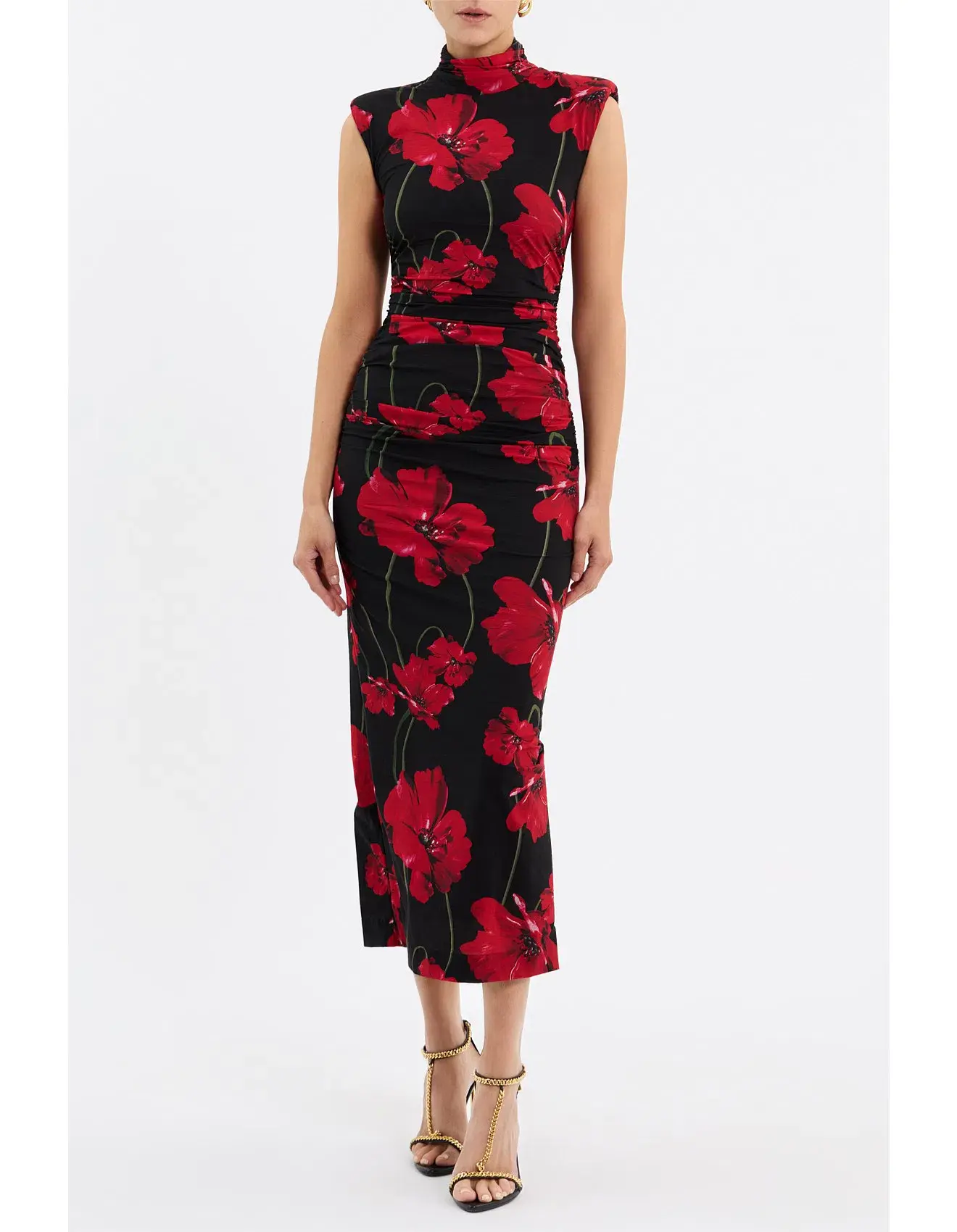 Rebecca Vallance Poppy Fields Midi Dress Size 8 - Image 1