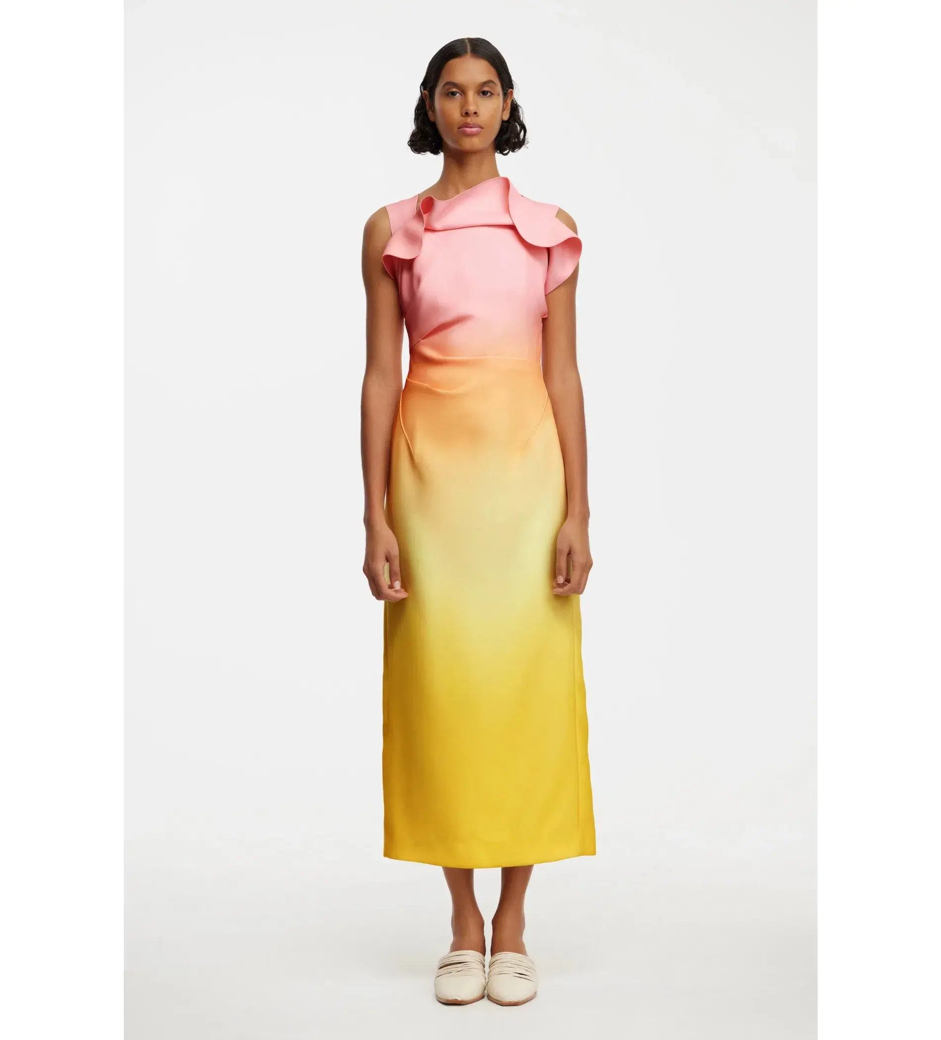 Acler Warfield Midi Dress Multi Size AU 8 - Image 1