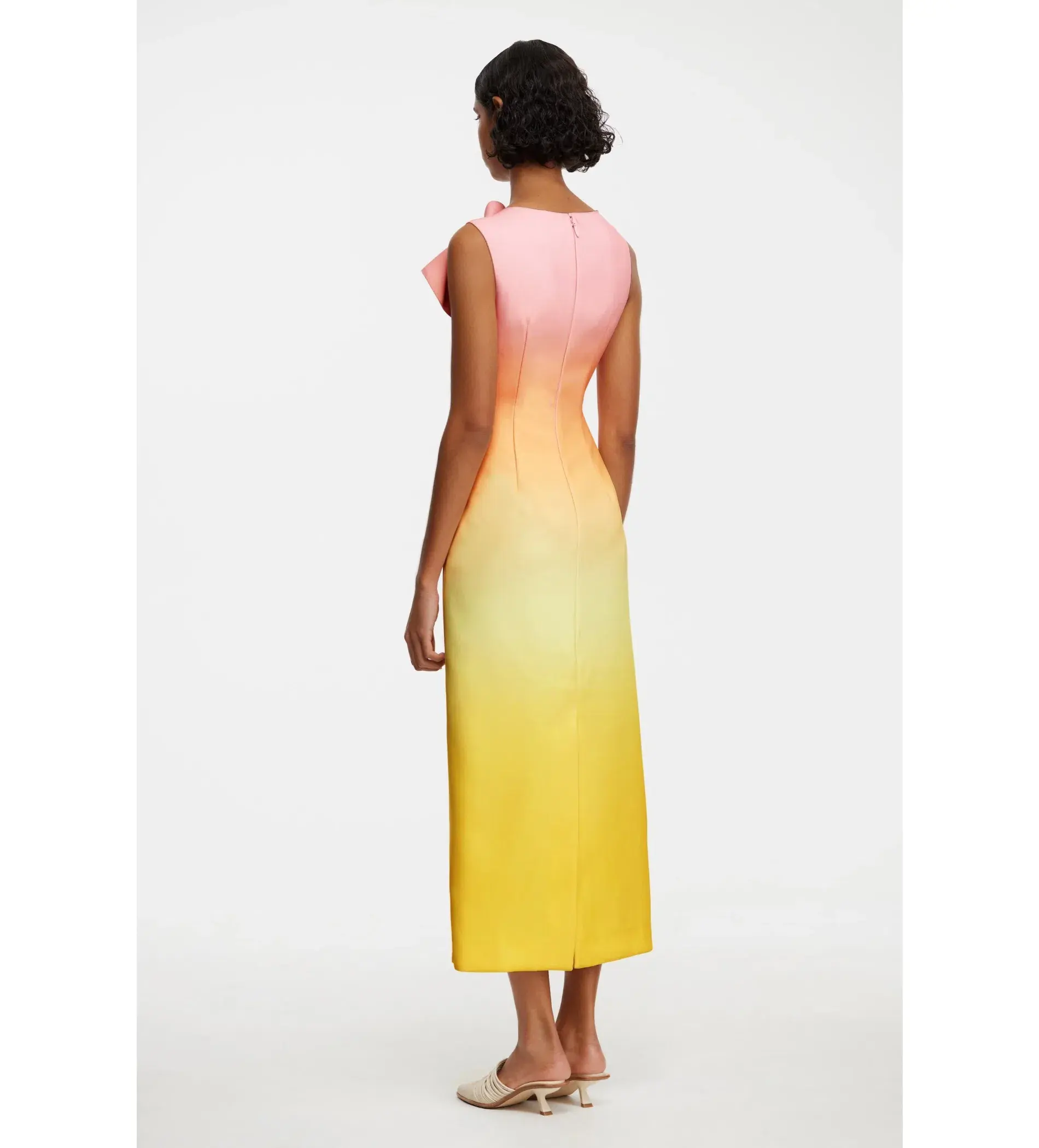 Acler Warfield Midi Dress Multi Size AU 8 - Image 3