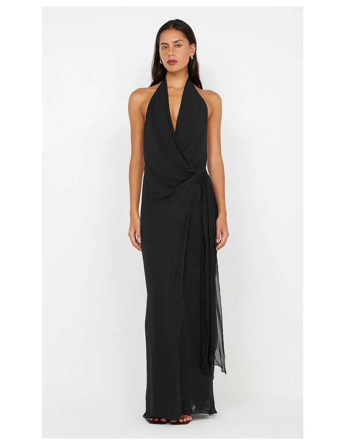 Bec & Bridge Soneva Wrap Dress Black Size AU 12 - Image 1