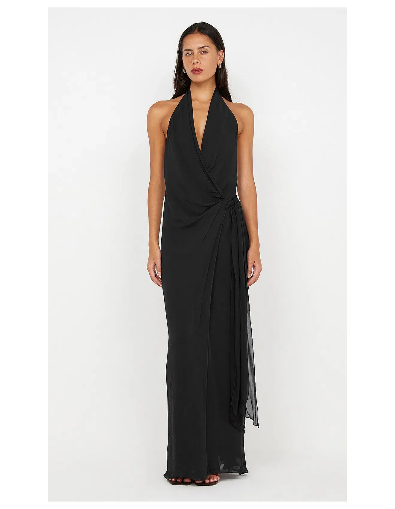 Bec & Bridge Soneva Wrap Dress Black Size AU 12 - Image 1