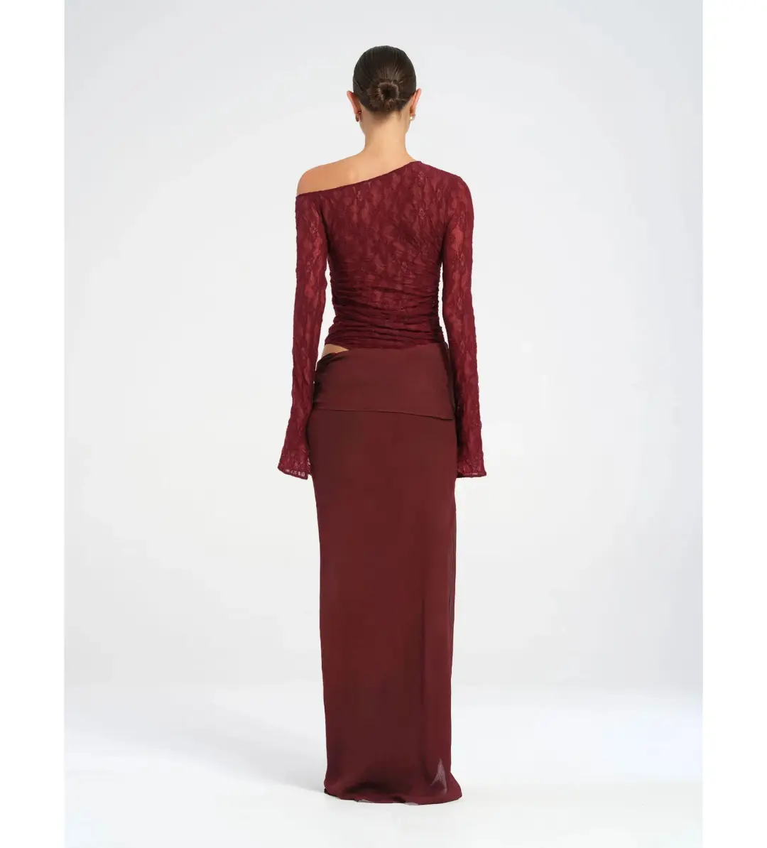Benni Nova Maxi Dress in Maroon Size XS / AU 6 for rent on The Volte - main image
