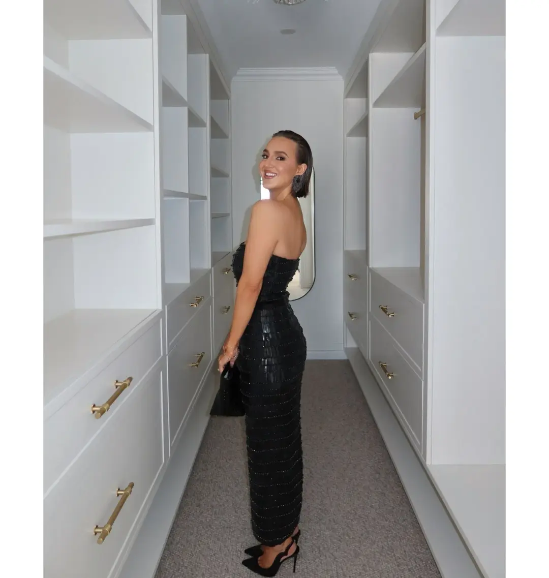 Rachel Gilbert Sylvie Dress Black Size 8  for rent on The Volte - main image