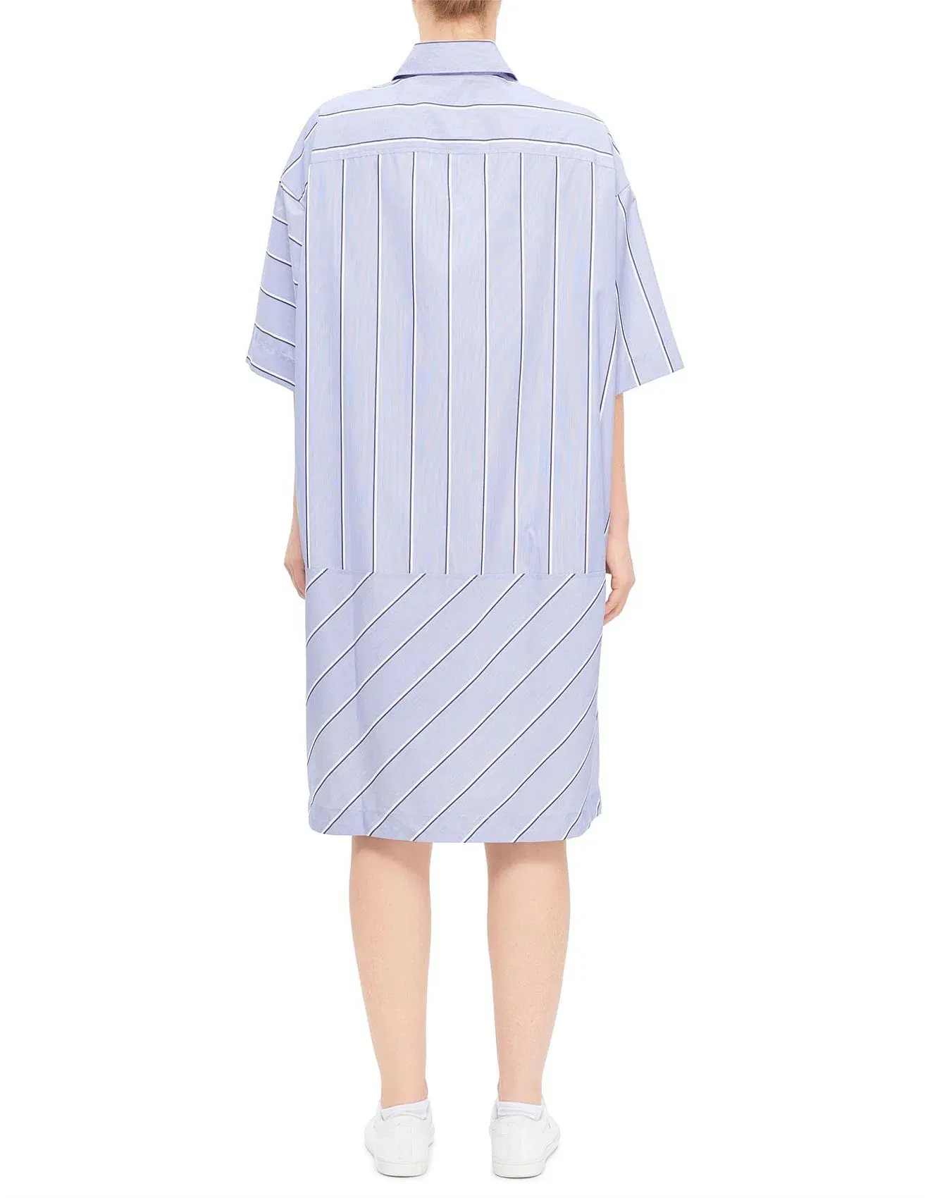 JW Anderson Short Sleeve Step Hem Shirt Dress Size AU 10 - Image 3