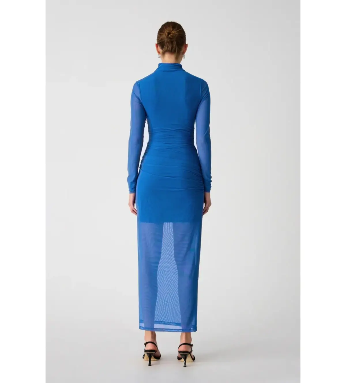 MISHA Madigral Mesh Midi Dress Azure Blue Size 8/S - Image 2