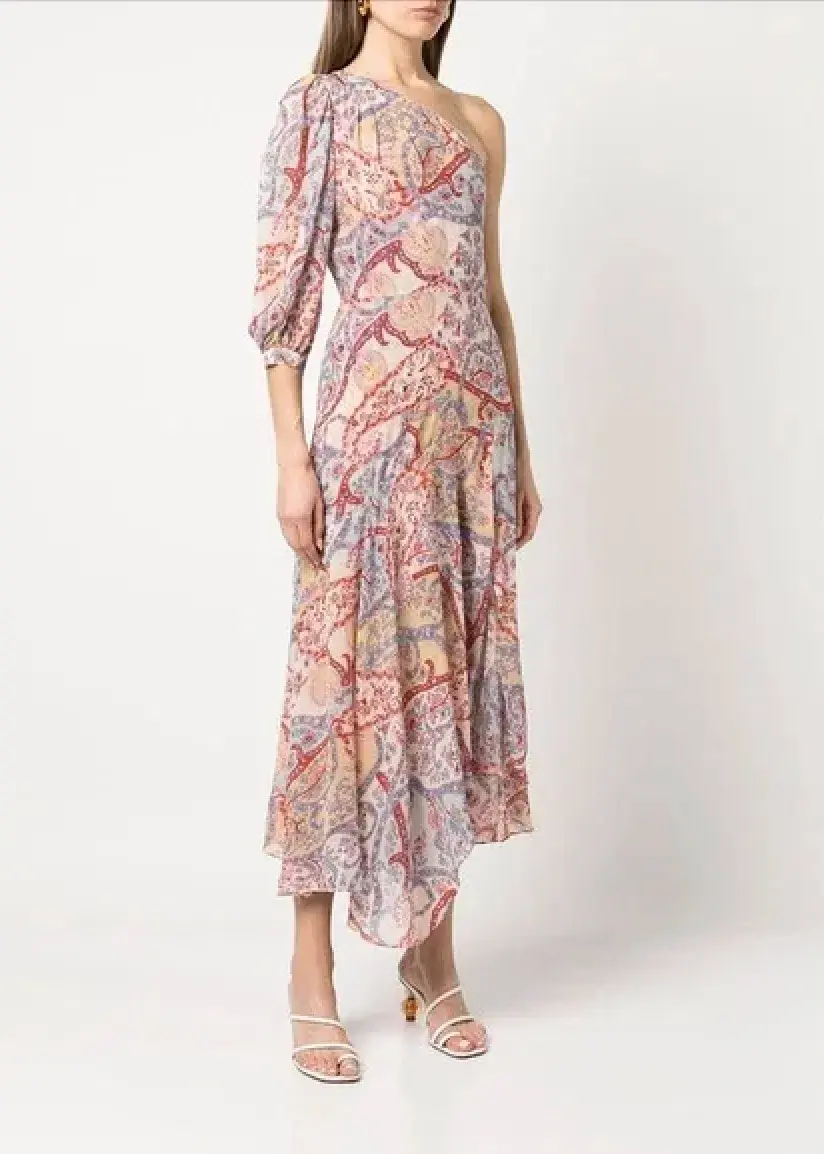 Veronica Beard Kimber Midi Dress Multi Floral Size S / AU 8 - Image 1
