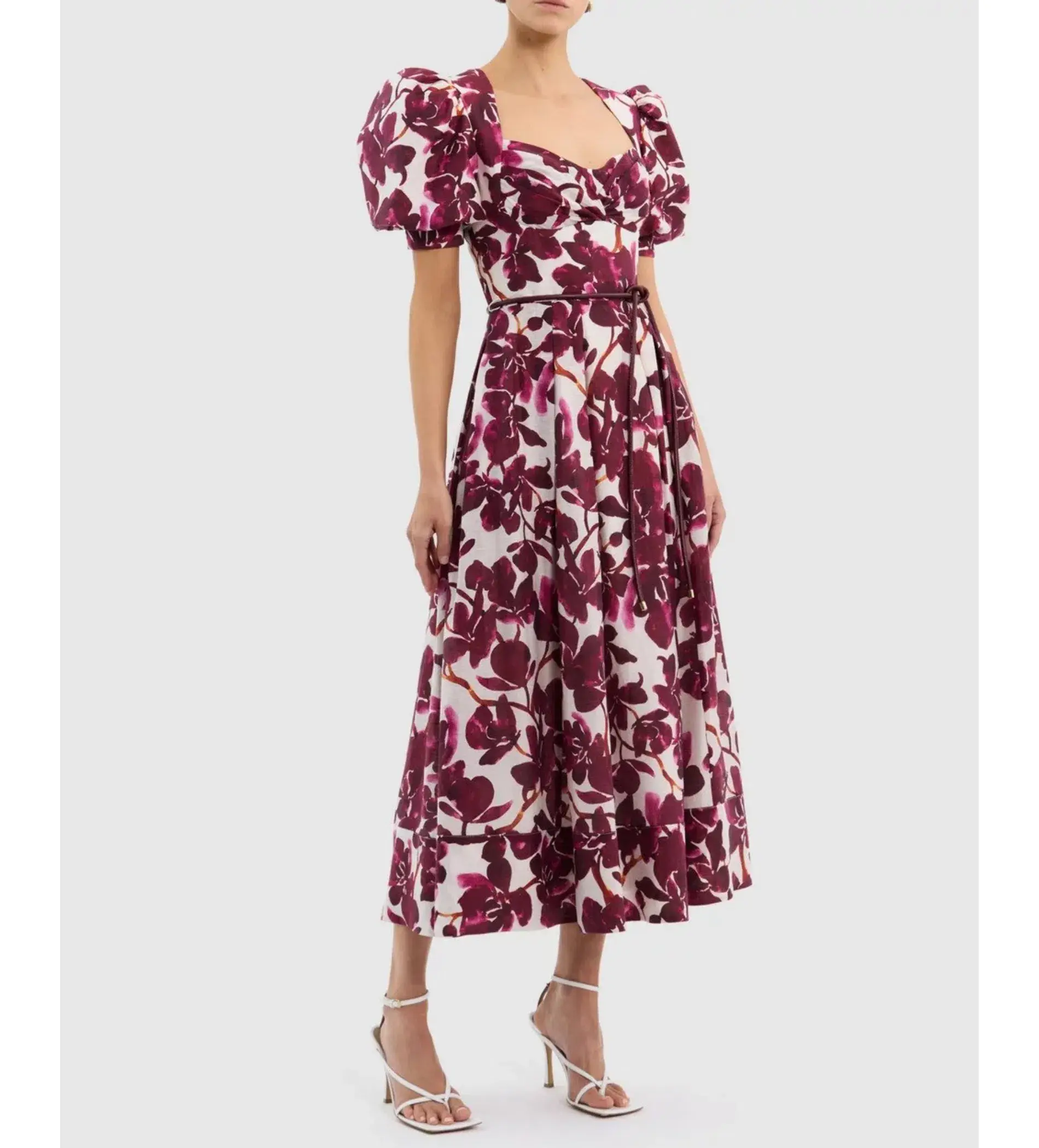 Rebecca Vallance Nerissa Midi Dress Multi Floral Size AU 8 - Image 2