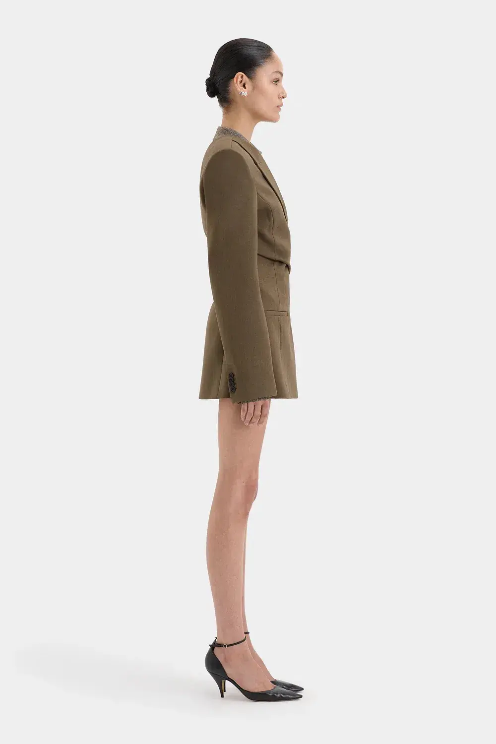 SIR the Label Sartoria Mini Dress Green Size 1 / AU 8 - Image 2