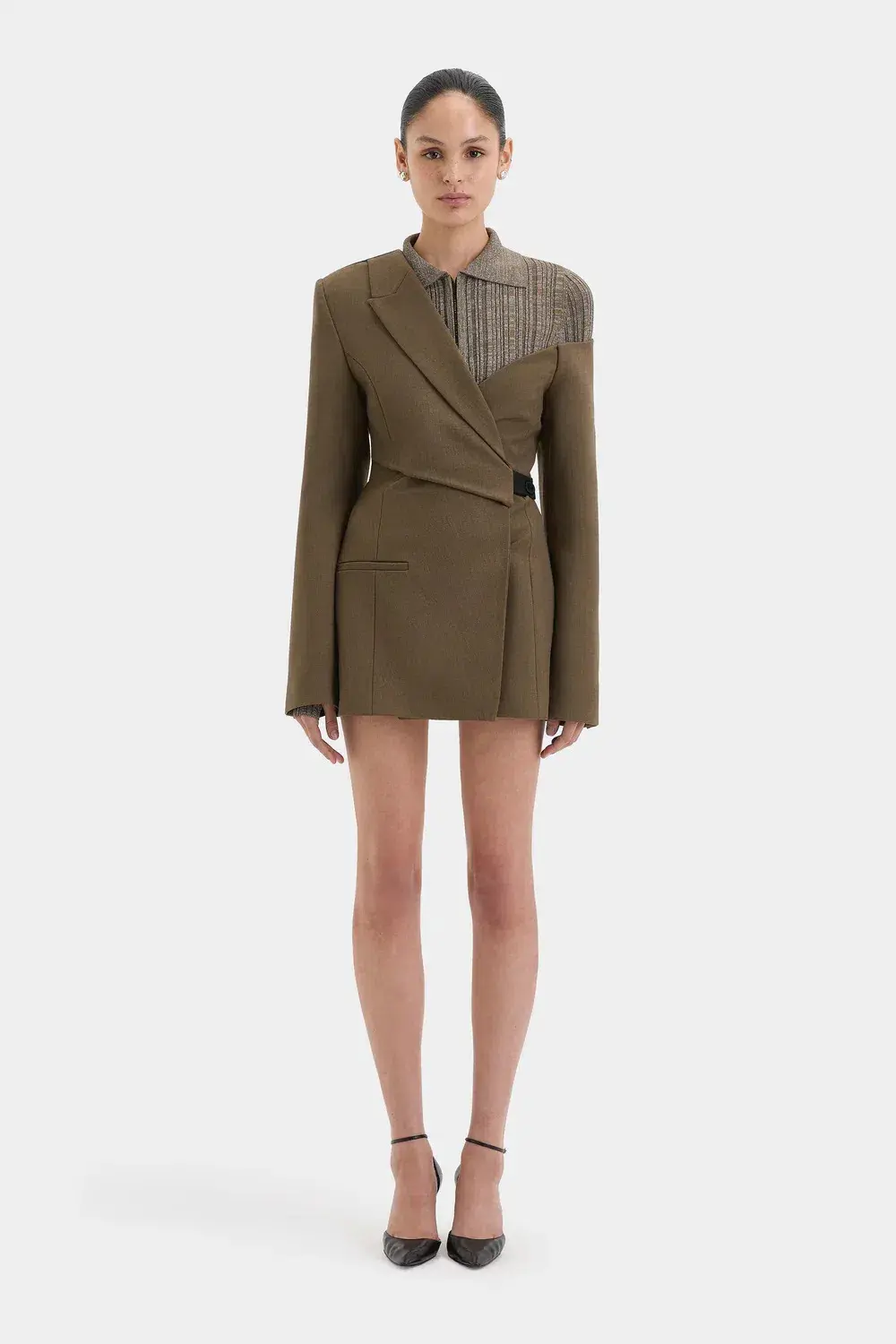 SIR the Label Sartoria Mini Dress Green Size 1 / AU 8 - Image 1