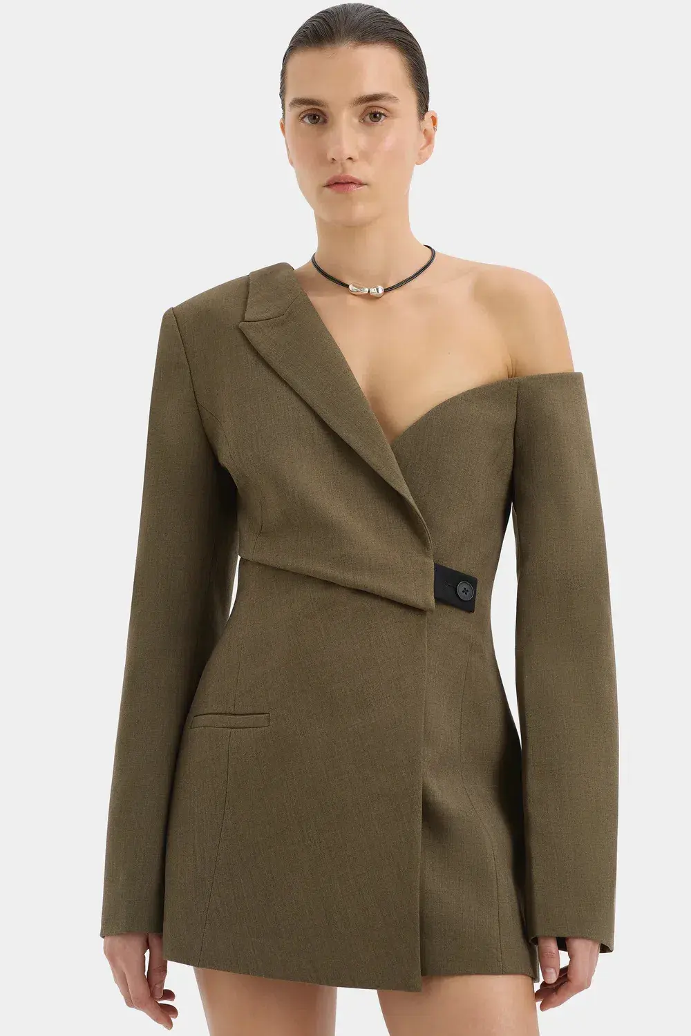 SIR the Label Sartoria Mini Dress Green Size 1 / AU 8 - Image 4