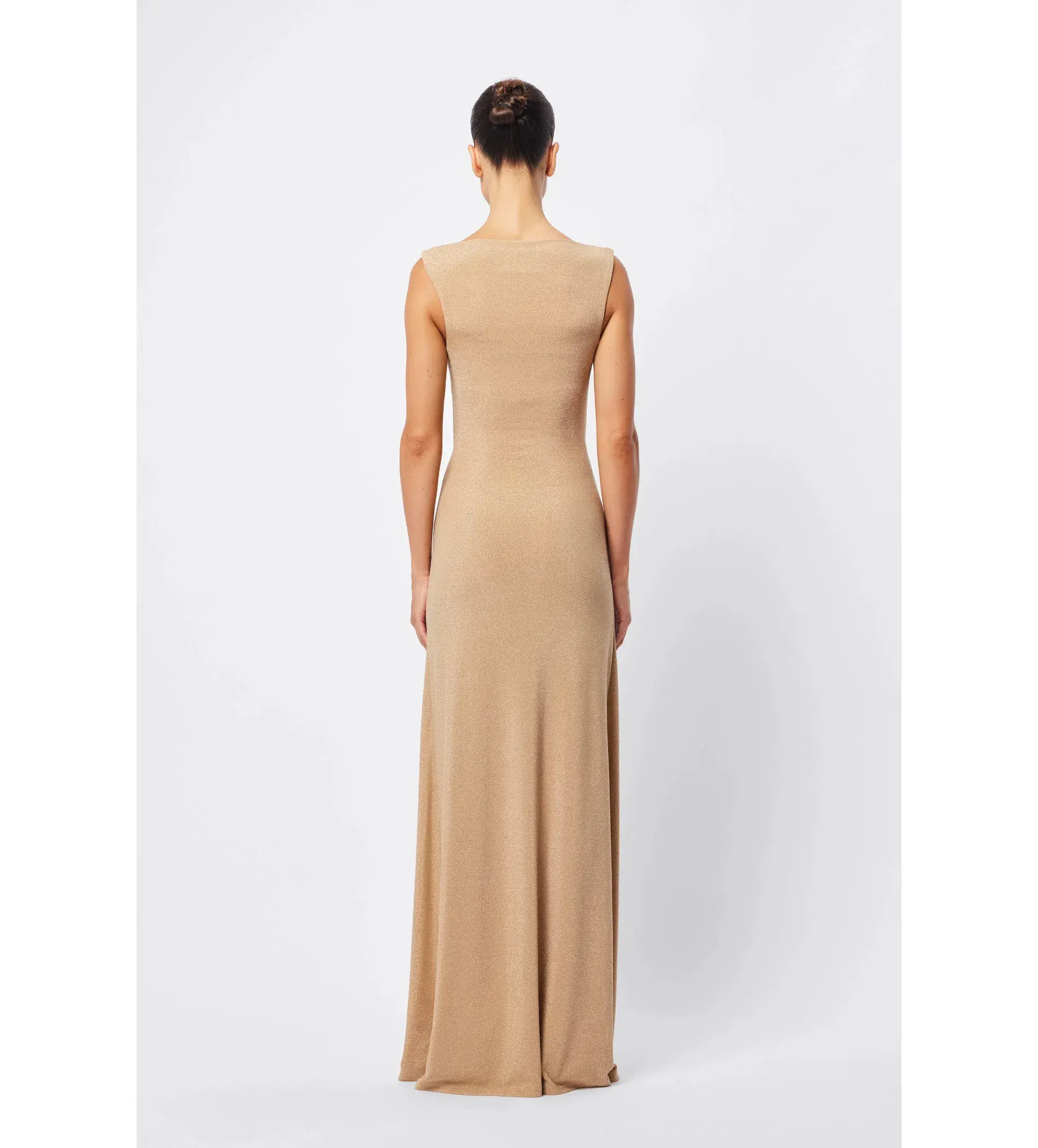 Mossman Golden Hour Maxi Dress Gold Size 6 - Image 3