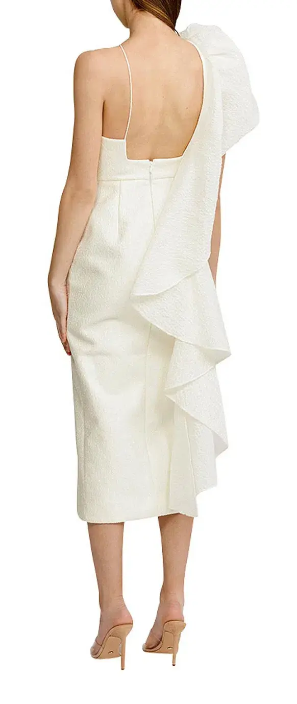 Acler Wattle Midi Dress White Size 8 - Image 2