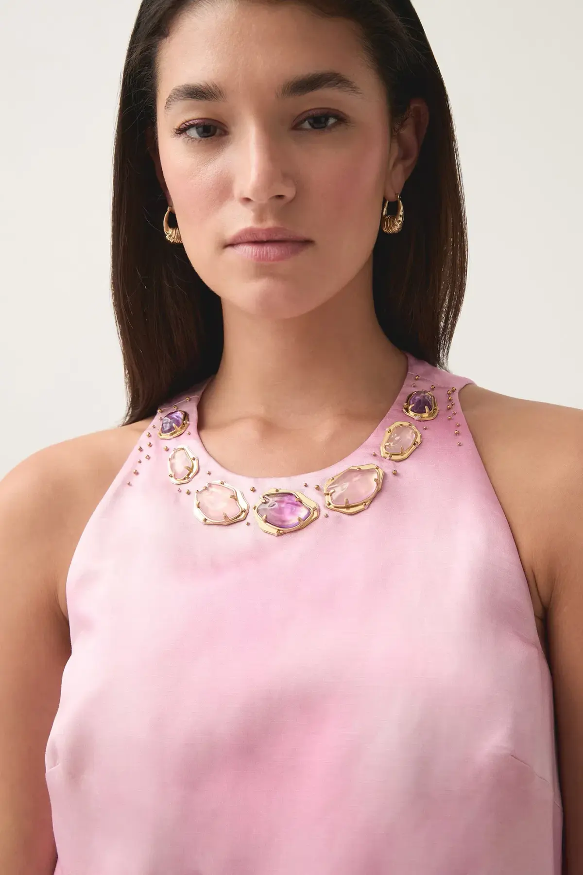 Aje Twilight Mini Dress Blush Ink Size 8 - Image 3