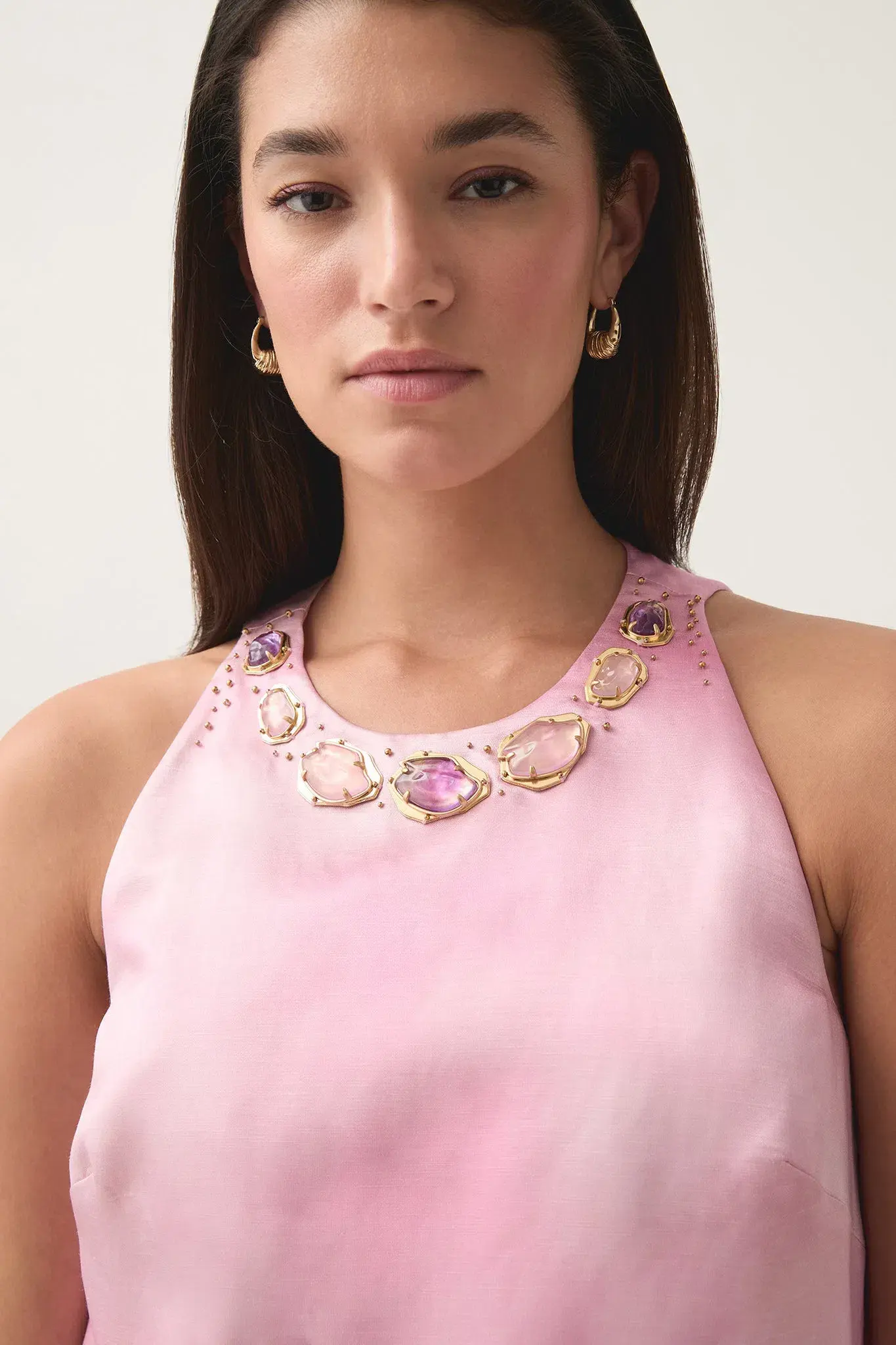 Aje Twilight Mini Dress Blush Ink Size 8 - Image 3