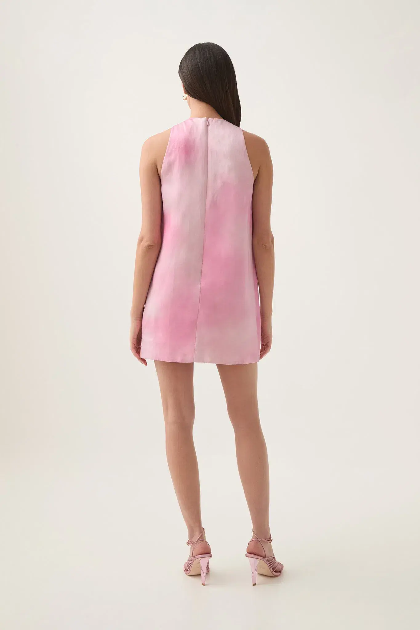 Aje Twilight Mini Dress Blush Ink Size 8 - Image 4