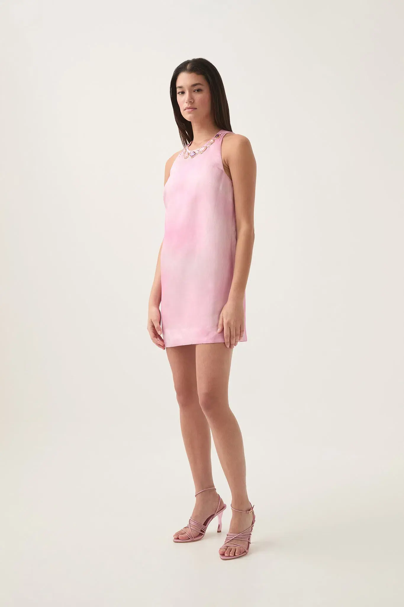 Aje Twilight Mini Dress Blush Ink Size 8 - Image 2