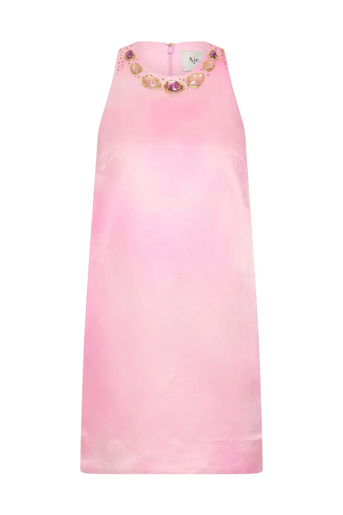 Aje Twilight Mini Dress Blush Ink Size 8 - Image 5