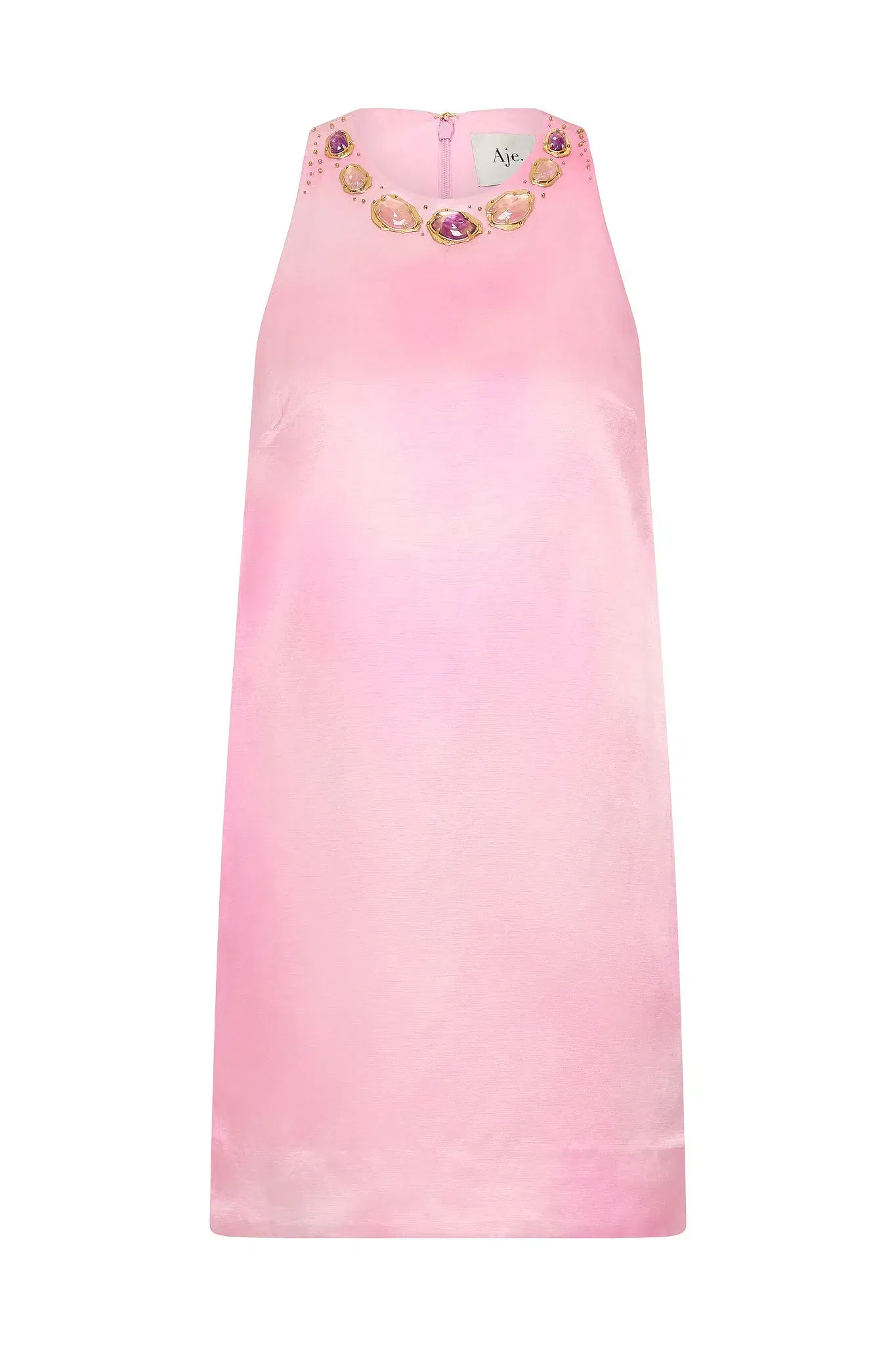 Aje Twilight Mini Dress Blush Ink Size 8 - Image 5