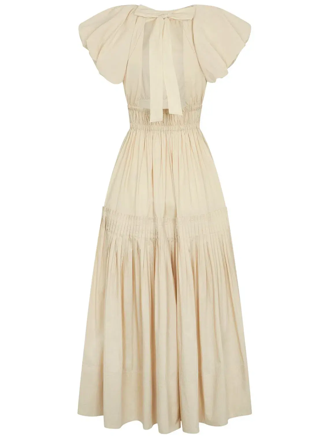 Lovaan Camille Midi Dress Cream Size 8 - Image 3