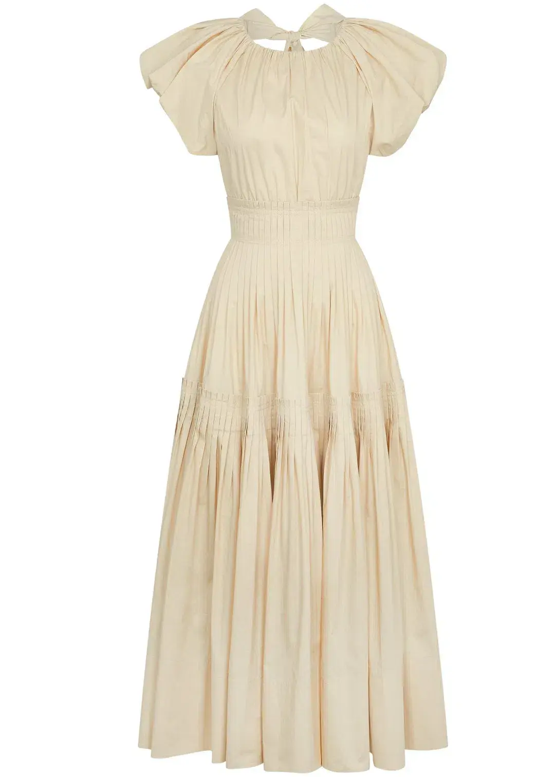 Lovaan Camille Midi Dress Cream Size 8 - Image 2