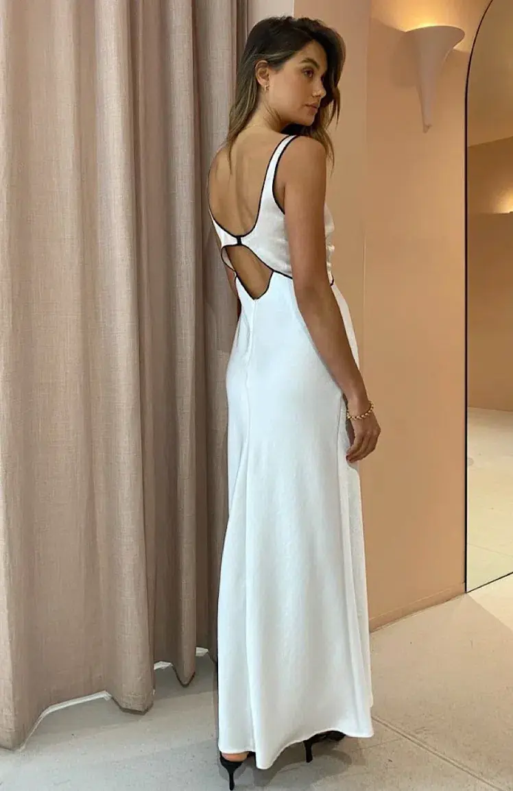 Bec and Bridge Sandy Maxi Dress Ivory Size 10 - Image 2