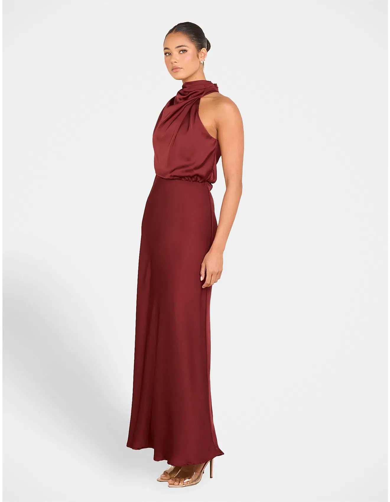 Pilgrim Otillie High Neck Gown Burgundy Size AU 12 - Image 2