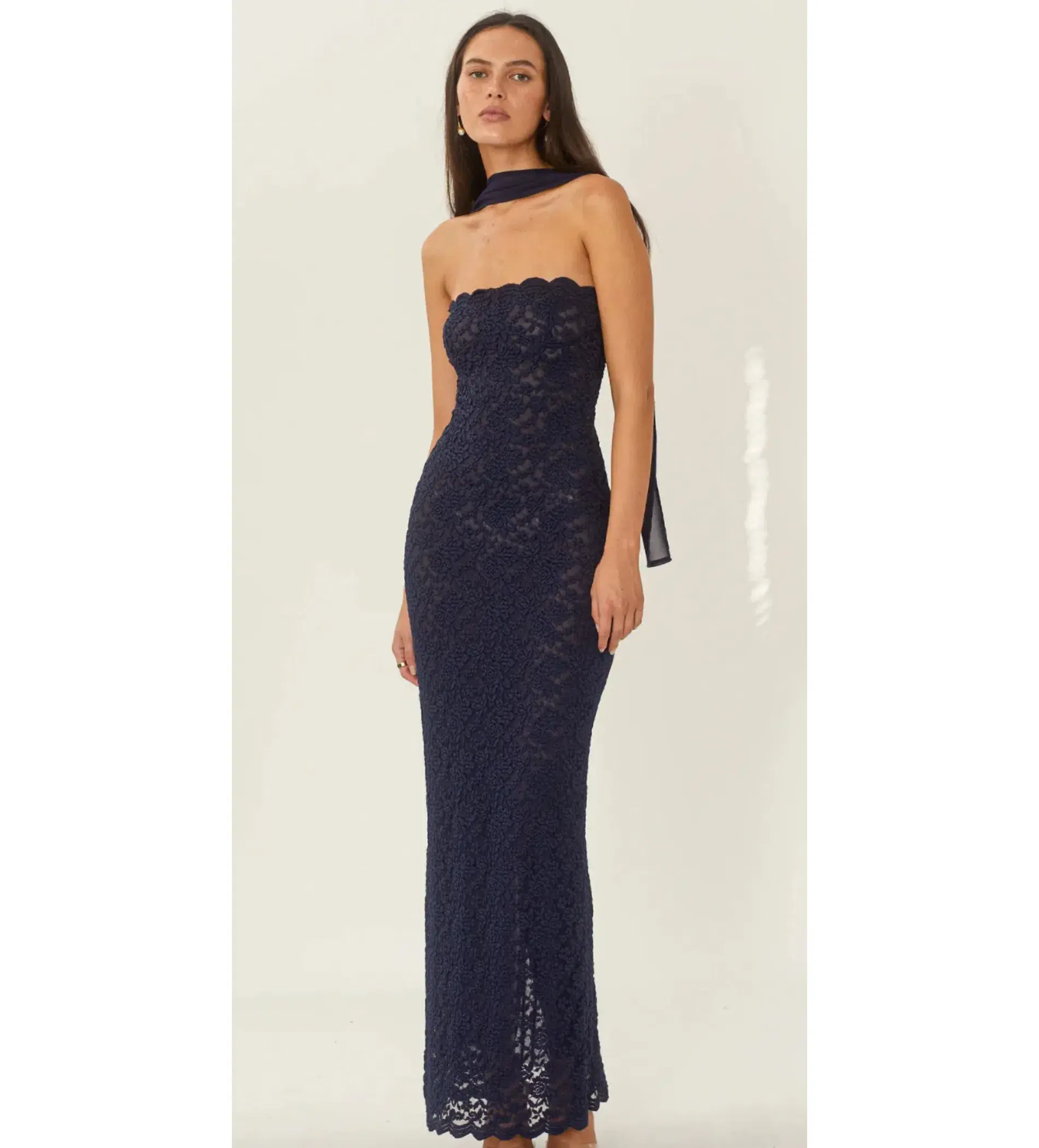 Arcini Ori Meredith Navy Maxi Dress Size XS/AU 6 - Image 2