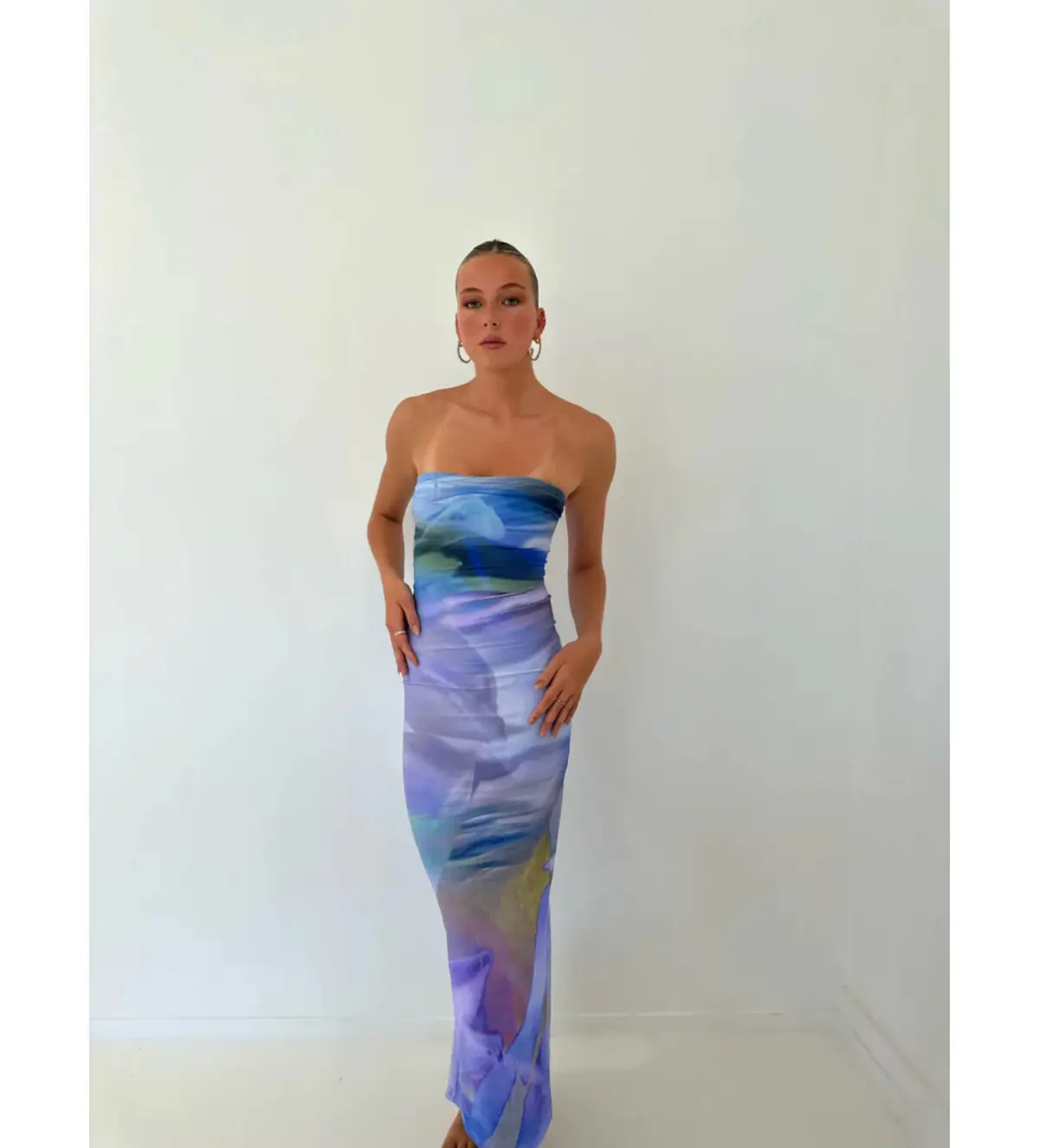 HNTR the label Lotus Maxi Dress Purple Multi Size 6-8/XS-S - Image 1
