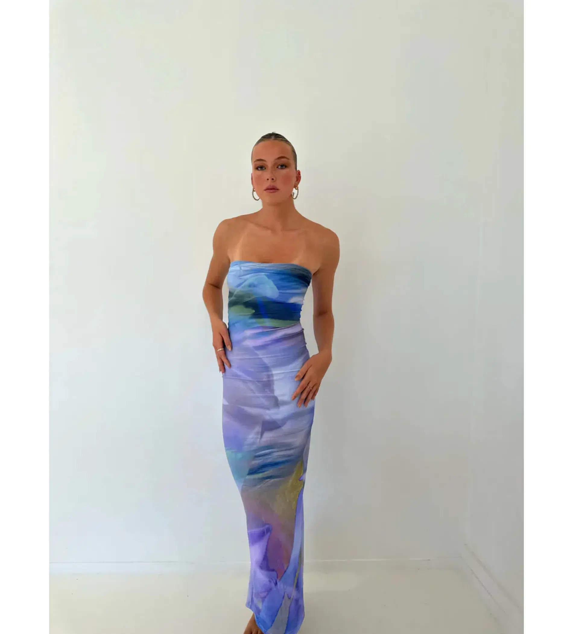 HNTR the label Lotus Maxi Dress Purple Multi Size 6-8/XS-S - Image 1