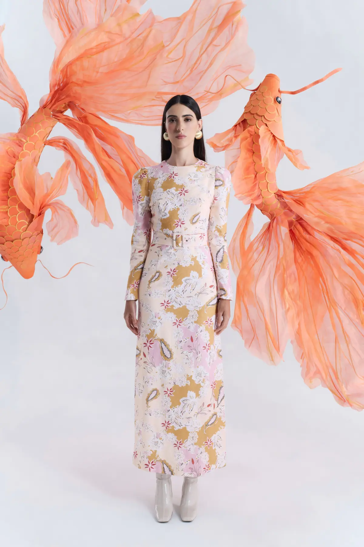 Justin Tong Hazel Maxi Dress Multi Size 14 for rent on The Volte - main image