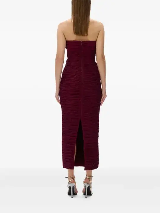 Rachel Gilbert Jensen Dress Merlot Size 10  - Image 4
