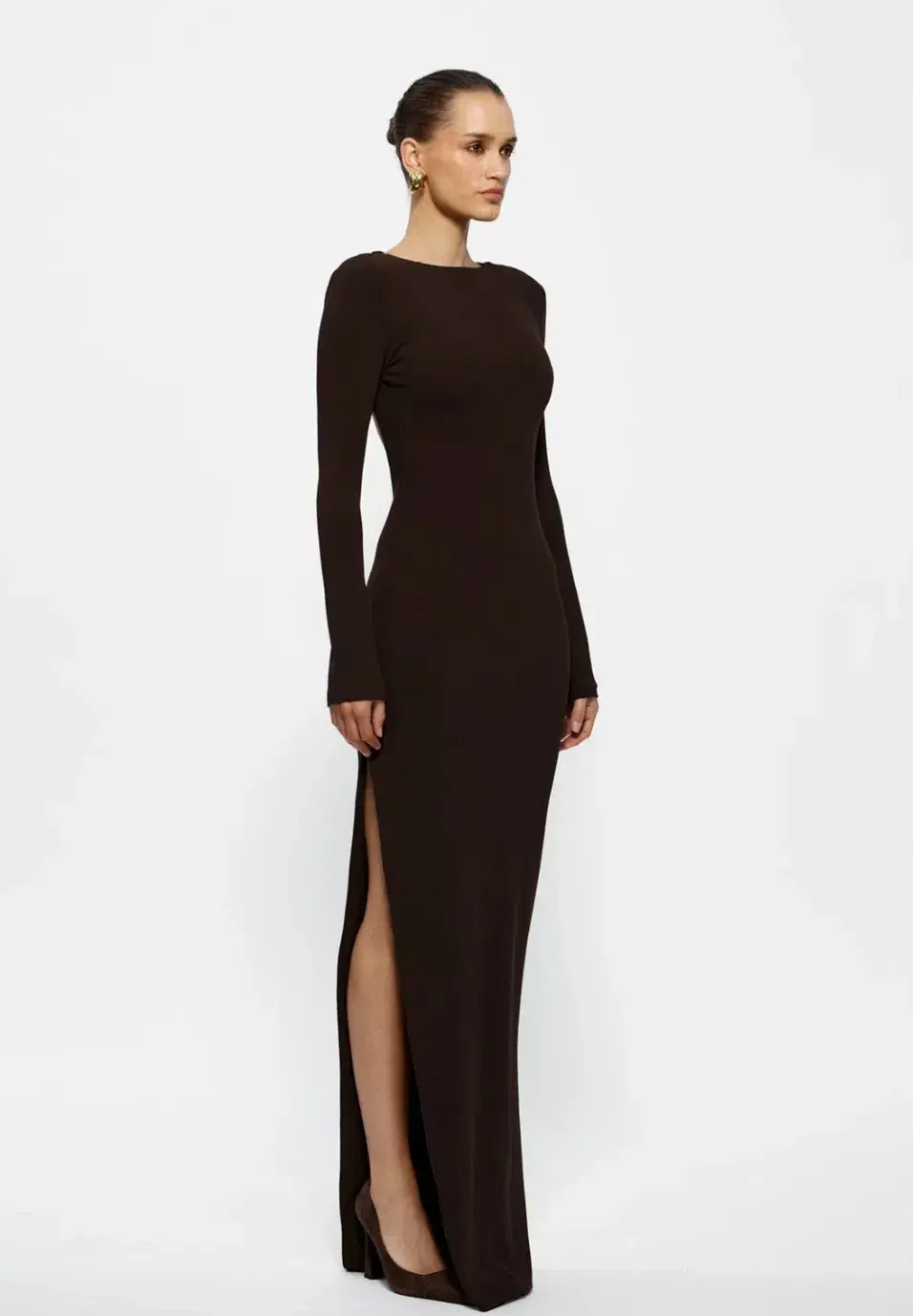 Effie Kats Indie Gown in Coffee Size 8/S - Image 3