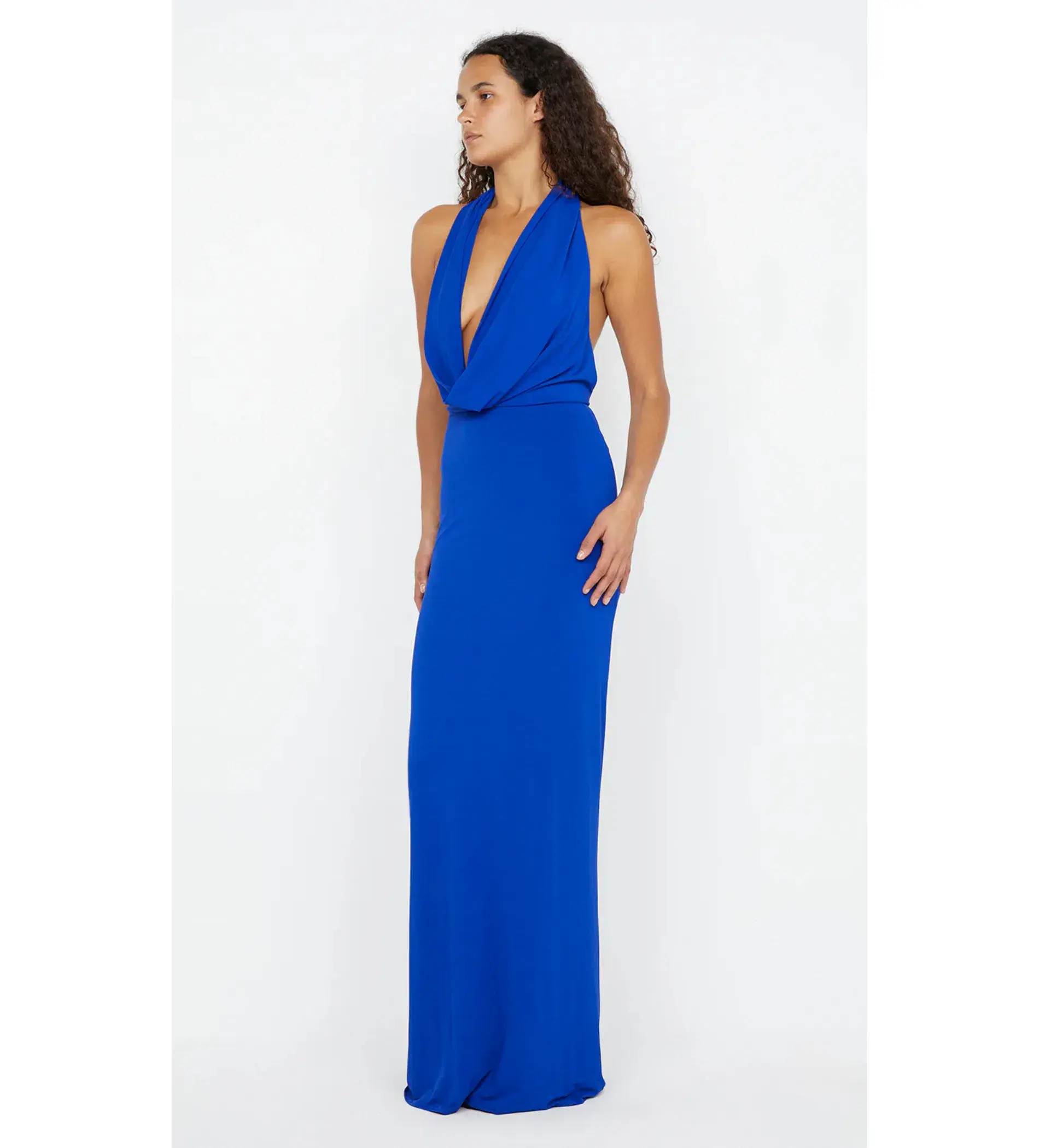 Bec and Bridge Nessie Cowl Neck Maxi Dress in Ultramarine Blue Size M / AU 10 - Image 2