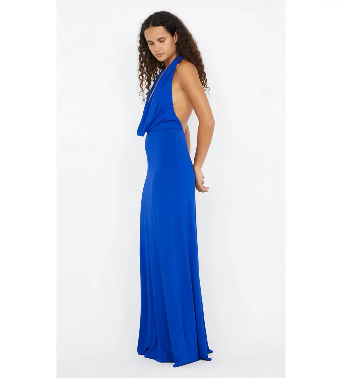 Bec and Bridge Nessie Cowl Neck Maxi Dress in Ultramarine Blue Size M / AU 10 - Image 3