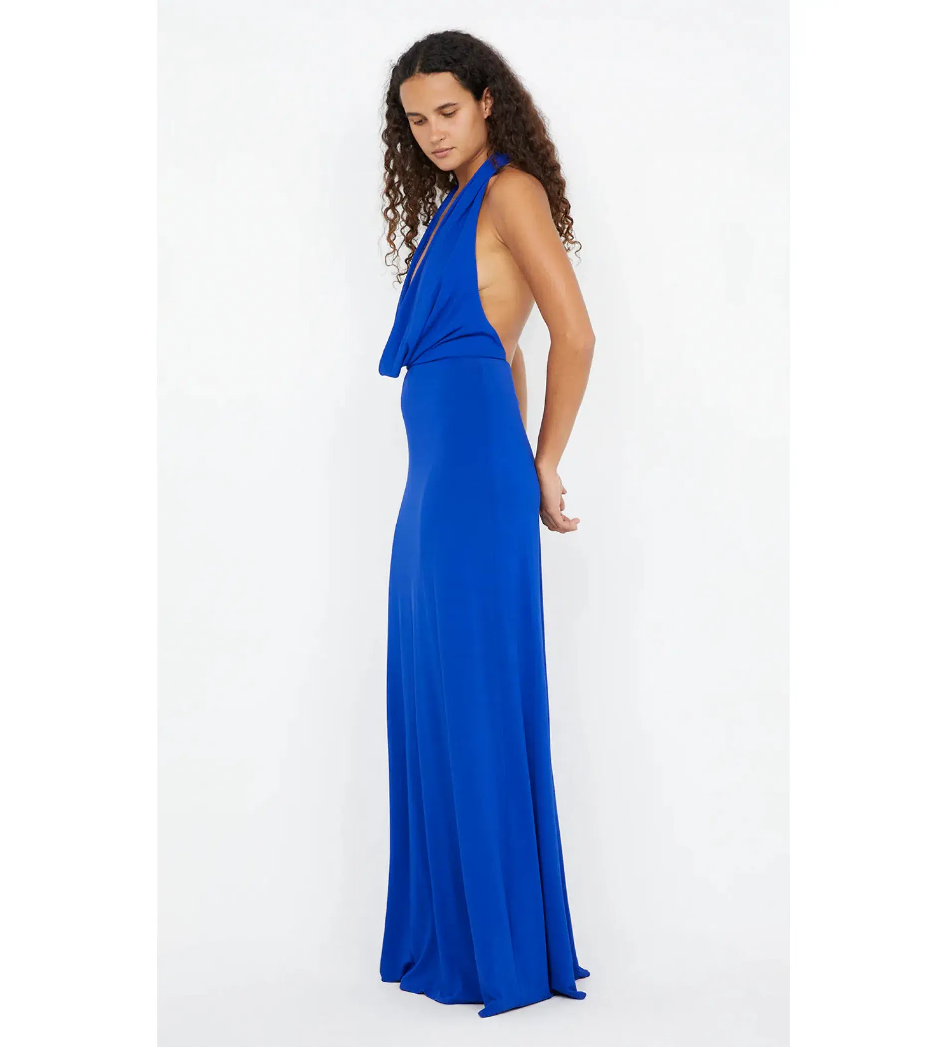 Bec and Bridge Nessie Cowl Neck Maxi Dress in Ultramarine Blue Size M / AU 10 - Image 3