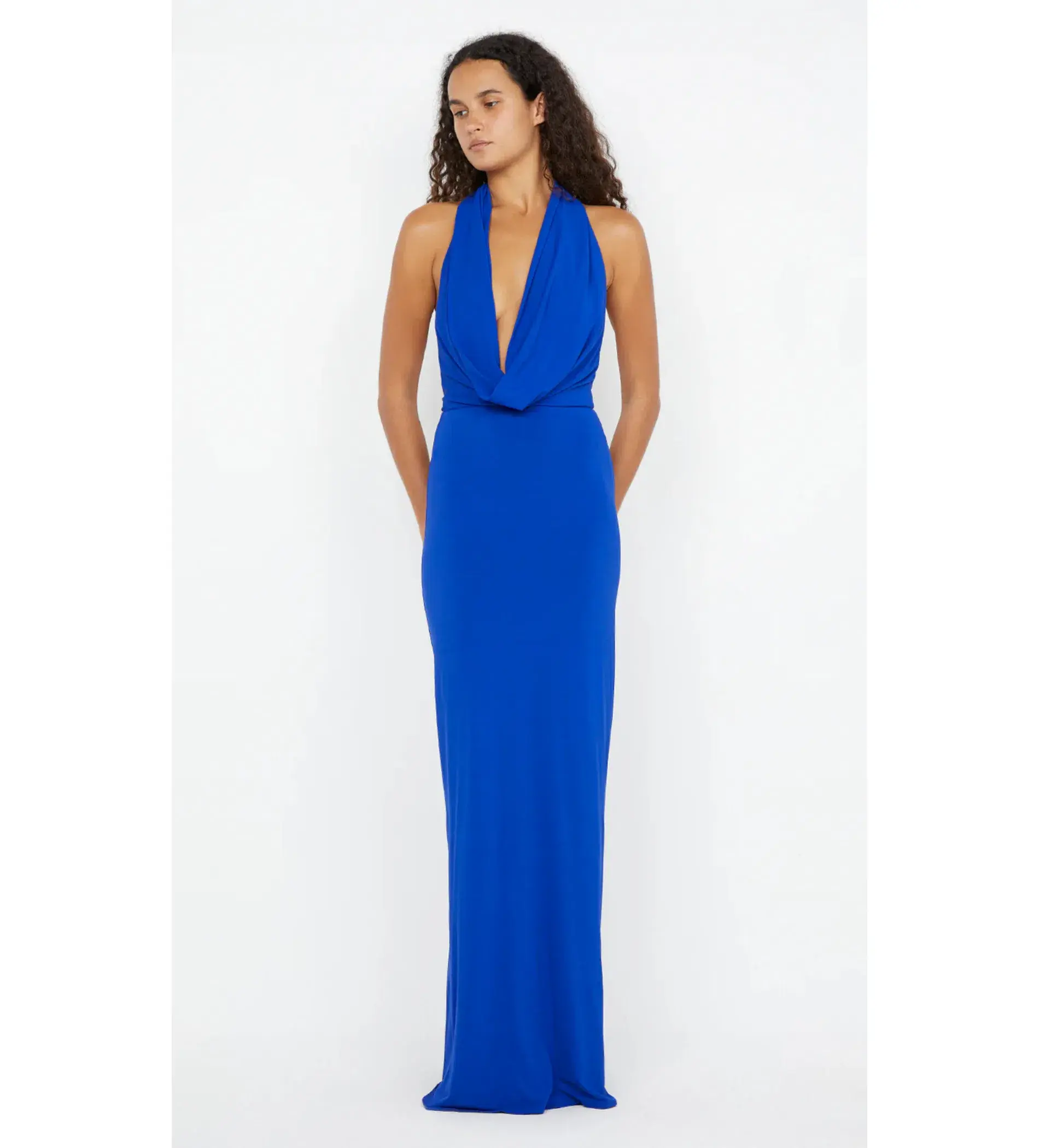 Bec and Bridge Nessie Cowl Neck Maxi Dress in Ultramarine Blue Size M / AU 10 - Image 1