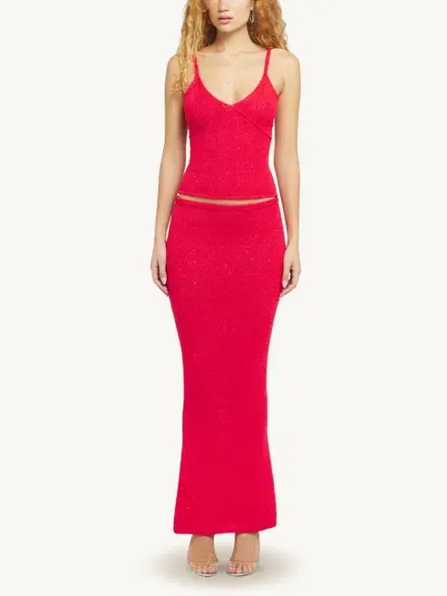 Asta Resort Carolina Set Rossa Maxi Red Size AU 12 - Image 1