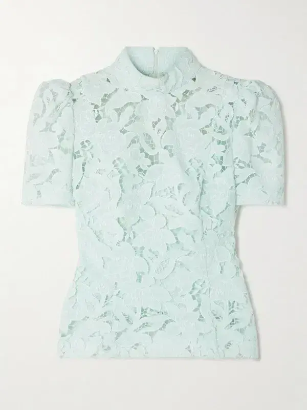 Zimmermann natura lace top and skirt in green size AU  10 for rent on The Volte - main image