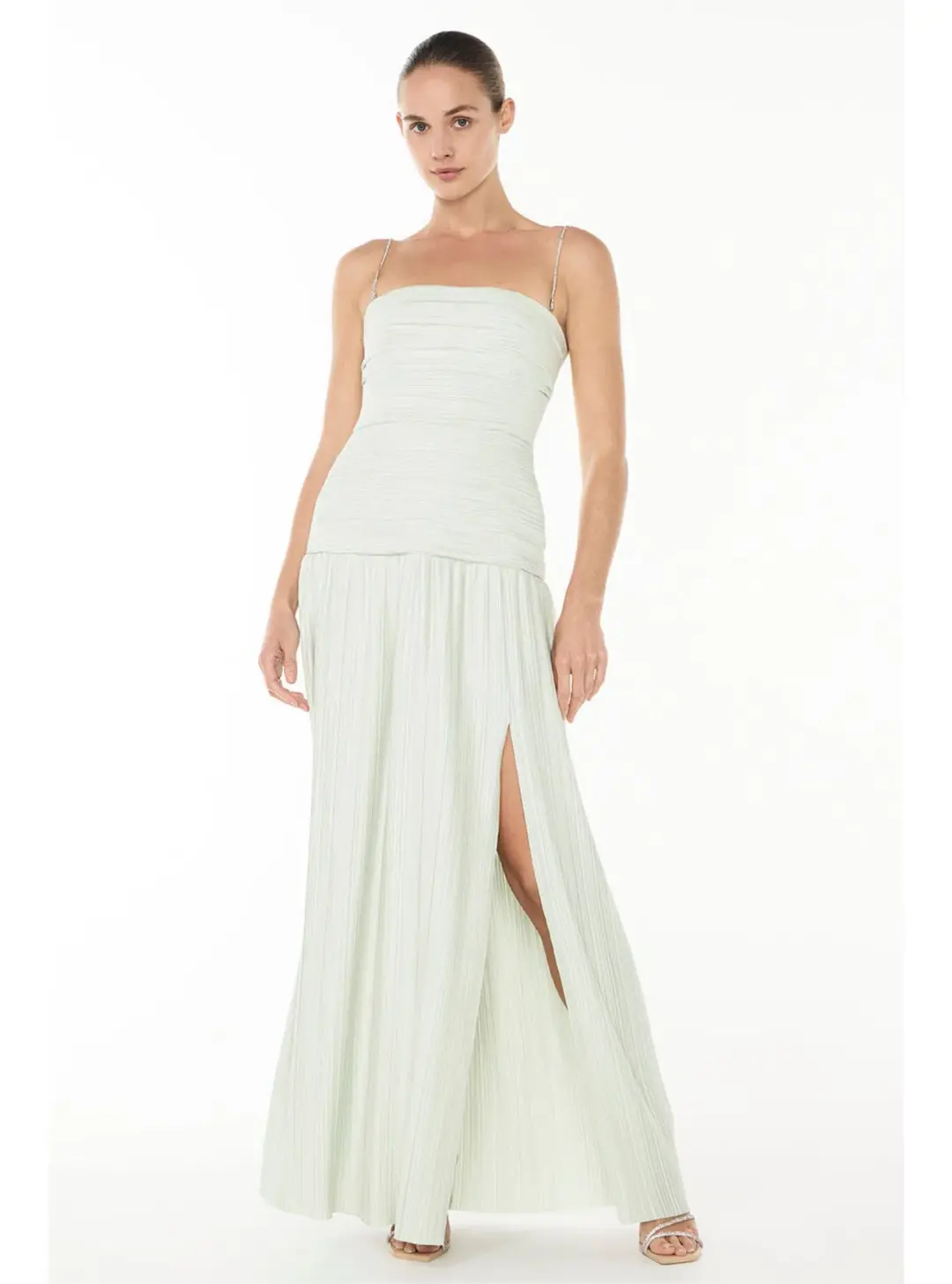 Manning Cartell Royal Debut Maxi Dress Sage Size 8 for rent on The Volte - main image