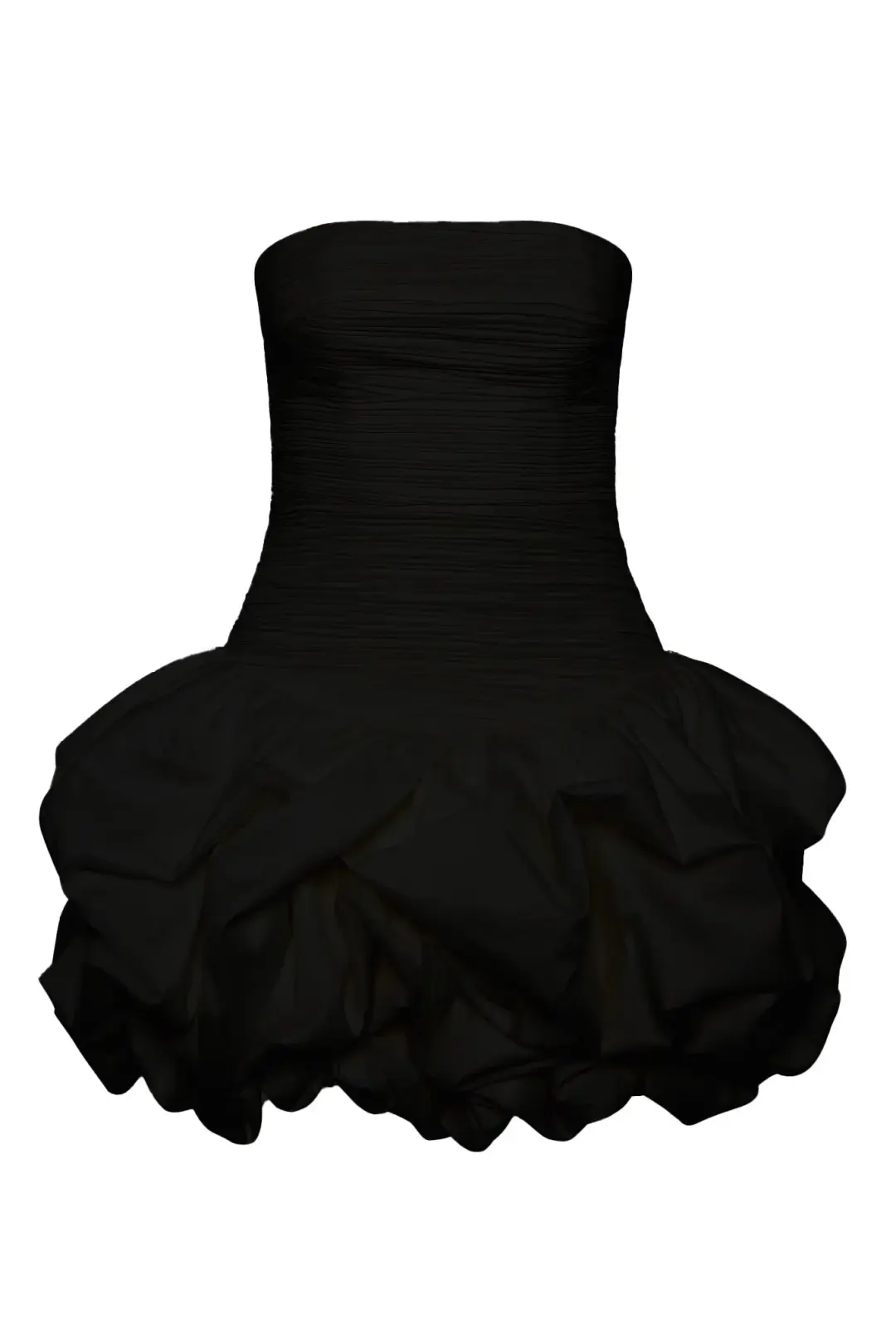 Aje Violette Bubble Hem Mini Dress in Black Size 12 for rent on The Volte - main image