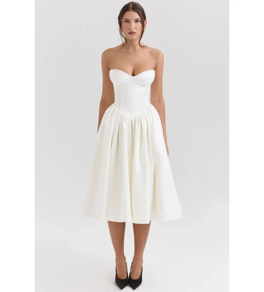 House of CB Coco dress in white  size XS/ AU 6 for rent on The Volte - main image