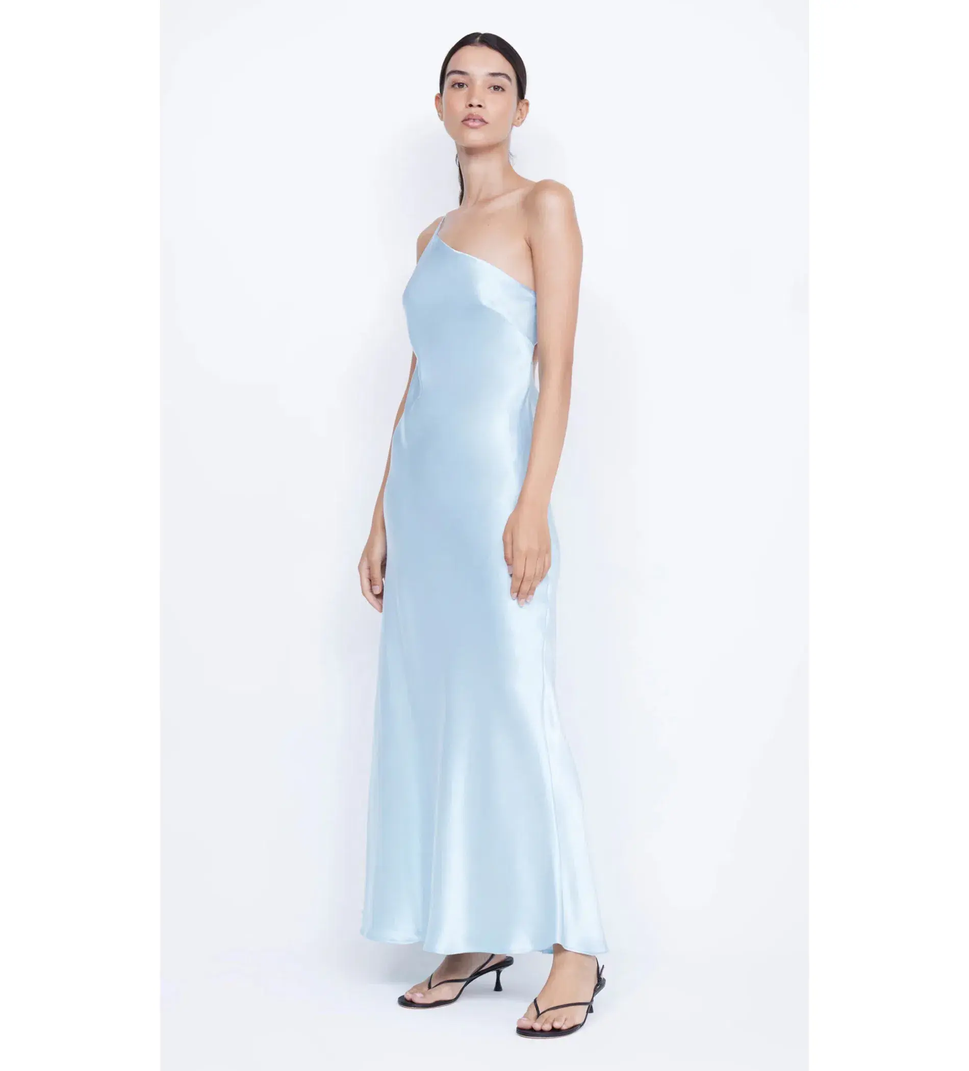 Bec & Bridge Margaux Asym Dress in Dolphin Blue Size 12 - Image 2