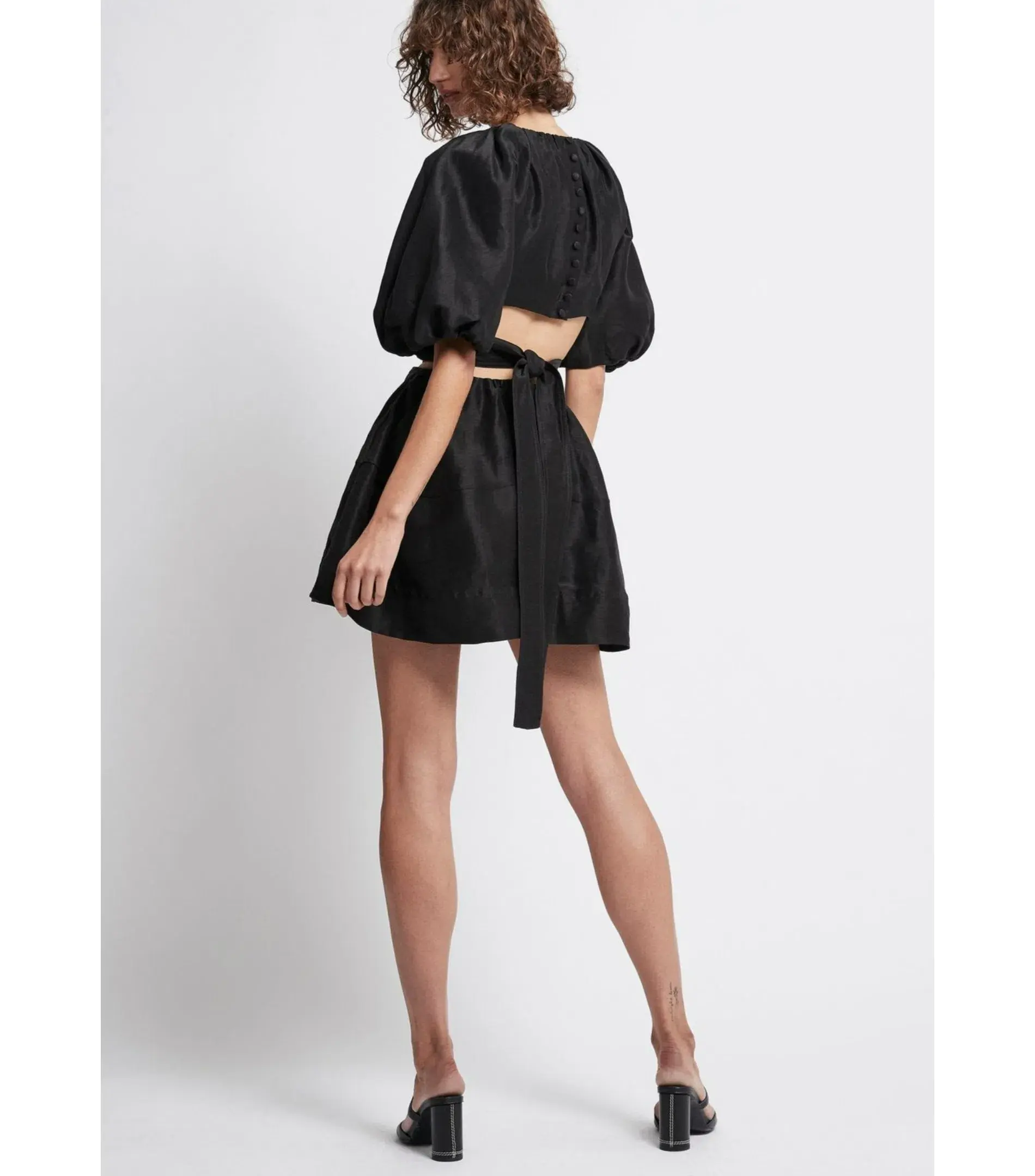 Aje Psychedelia Cut Out Mini Dress Black Size AU 10  - Image 3
